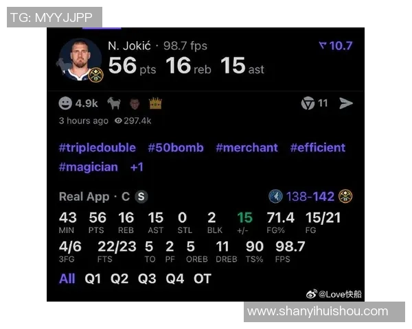 NBA常规赛战报：约基奇连场三双创纪录 吃恶犯+流鼻血无碍万能体现 首领战完胜布克